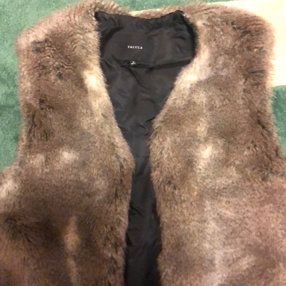 Faux fur vest